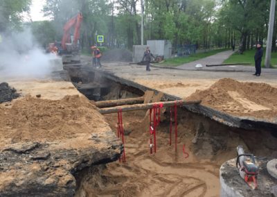 Реконструкция канализационных сетей по адресу: пр. Динамо
